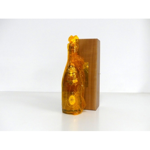 160 - 1 magnum Louis Roederer Cristal Champagne 1989 owc - polished wooden presentation case, cellophane w... 