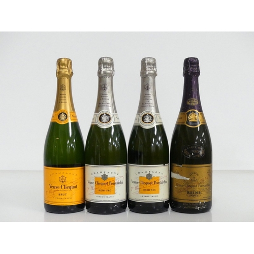 191 - 1 bt Veuve Clicquot Brut Champagne NV 2 bts Veuve Clicquot Ponsardin Demi-Sec NV vsl ntl, vsl stl 1 ... 