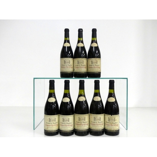 206 - 8 bts Crozes-Hermitage Comtes de Raybois 2002 Ogier    4 i.n, 3 vts, 1 us, bs, vsl cdl