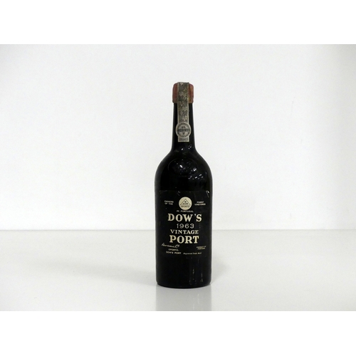 102 - 1 bt Dows 1963 Vintage Port vts, vsl bs