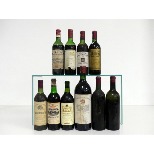 105 - 1 bt Ch. Bonnet 1966 St-Émilion Cruse et Fils lms, bs, aged/cdl 1 bt Ch. Cap Saint Martin Premières ... 