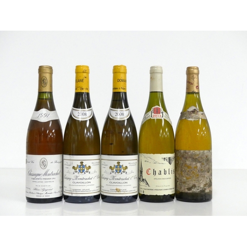 116 - 1 bt Chassagne-Montrachet Caillerets 1er Cru 1991 Blain-Gagnard ts, sl bs 2 bts Puligny-Montrachet 1... 