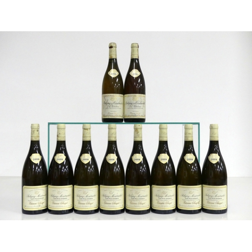 117 - 2 bts Puligny-Montrachet 1er Cru Les Folatières 1998 Etienne Sauzet i.n, ts, sl bs, sl stl 8 bts Pul... 