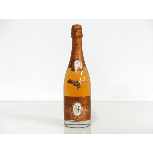 63 - 1 bt Louis Roederer Cristal Rosé 2006 vsl torn label