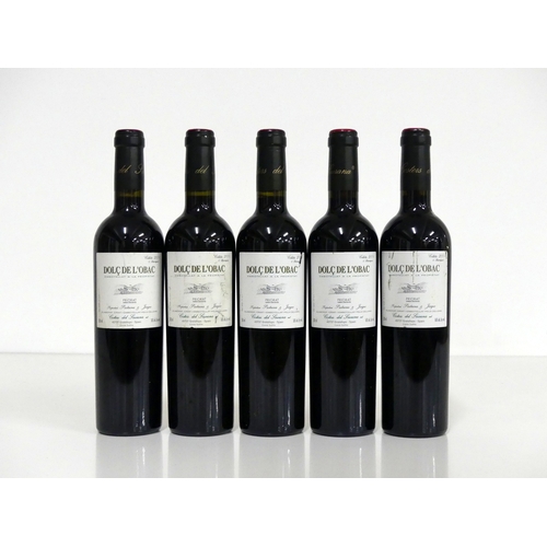 65 - 5 50-cl bts Dolc de L'Obac Priorat 2004 Costers del Siurana  vsl stl, 1 vsl torn label