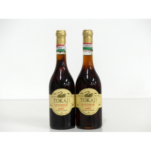 67 - 2 50-cl bts Tokaji Aszu 1988 5 putts Disznoko