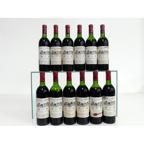 1012 - 12 bts Ch. d'Angludet 1983 owc Cantenac (Margaux) Cru Bourgeois Exceptionnel, 1 ts, 5 us, 4 ms, 1 lm... 