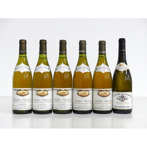 1029 - 3 bts Hermitage Chante-Alouette 1990  Chapoutier 2 vts, 1 ts 2 bts Hermitage Chante-Alouette 1992  C... 