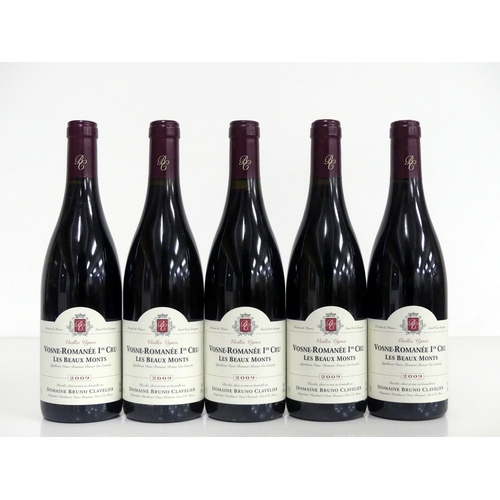 1060 - 5 bts Vosne Romanée 1er Cru Les Beaux Monts V.V. 2009 oc Dom Bruno Clavelier i.n