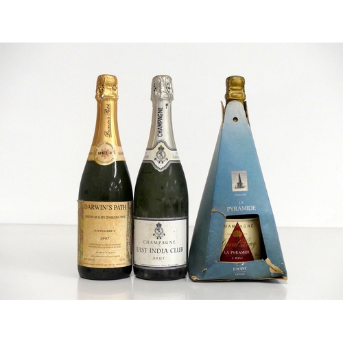 1074 - 1 bt Darwin's Path Extra Brut Sparkling Wine 1997 Maipo Valley bs 1 bt East India Club Brut Champagn... 