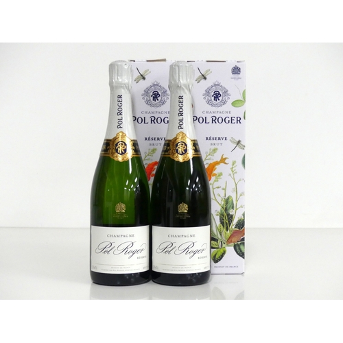 1081 - 2 bts Pol Roger Brut Reserve NV Limited Edition Gift box, celebrating the Paintings of Sir Winston C... 