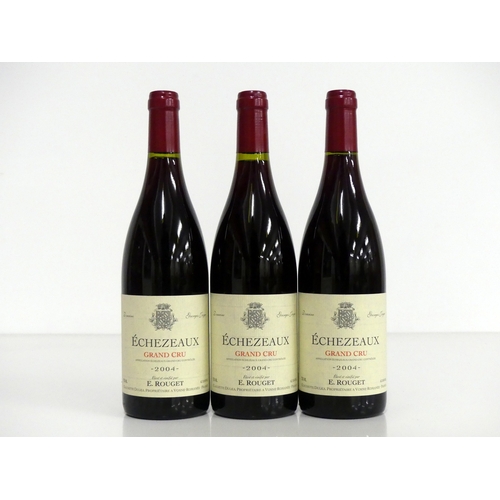 1153 - 3 bts Échezeaux Grand Cru Éleve et Vinifié par E. Rouget 2004 Claudette Dulka, Dom Georges Jayer  1 ... 