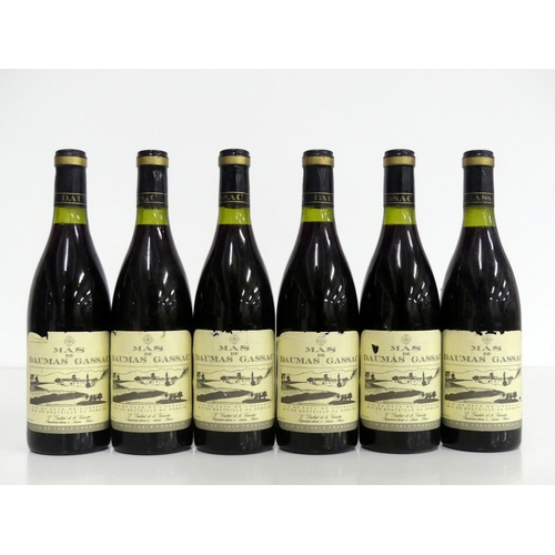 164 - 6 bts Mas de Daumas Gassac (rouge) 1985 owc 5 vts, 1 ts, vsl bs, sl torn labels, vsl cdl