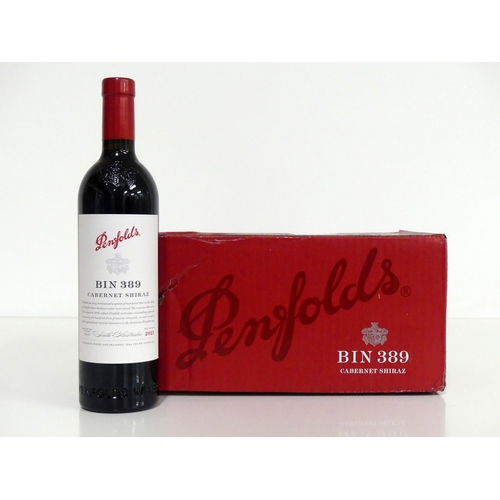 66 - 6 bts Penfolds Bin 389 Cabernet Shiraz 2021 oc South Australia