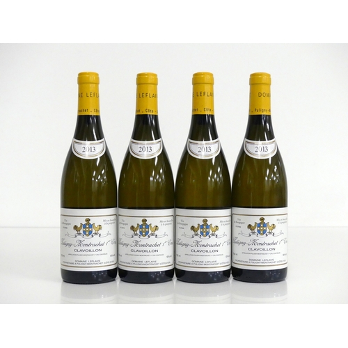 681 - 4 bts Puligny-Montrachet 1er Cru Clavoillon 2013 Dom Leflaive