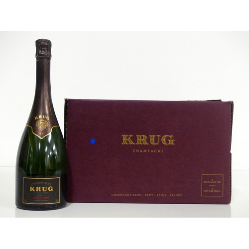 694 - 6 bts Krug Brut Vintage Champagne 1996 oc