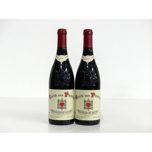 718 - 2 bts Châteauneuf du Pape 2007 Clos des Papes  hf