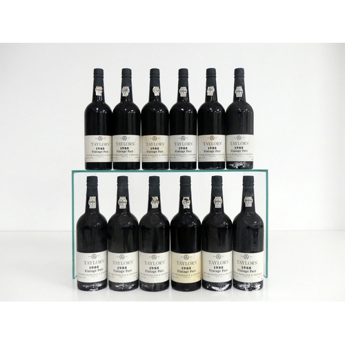 740 - 12 bts Taylors 1985 Vintage Port  i.n, vsl bs