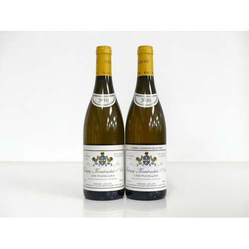 865 - 2 bts Puligny-Montrachet 1er Cru Les Pucelles 2010 Dom Leflaive  i.n