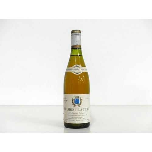 934 - 1 bt Le Montrachet Grand Cru du Domaine Thénard 1987 Remoissenet Père et Fils ts, sl bs, vsl stl, vs... 