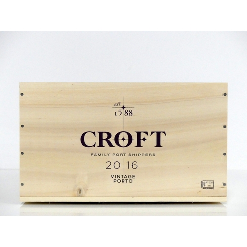 1063 - V 6 bts Croft 2016 Vintage Port owc