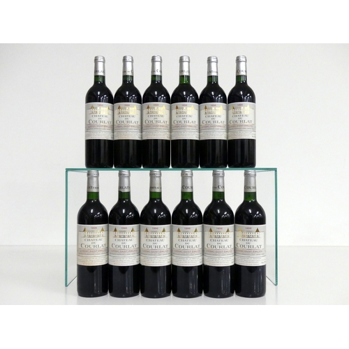 367 - 12 bts Ch. du Courlat 1996 Lussac -St-Émilion 10 i.n,  2 vts