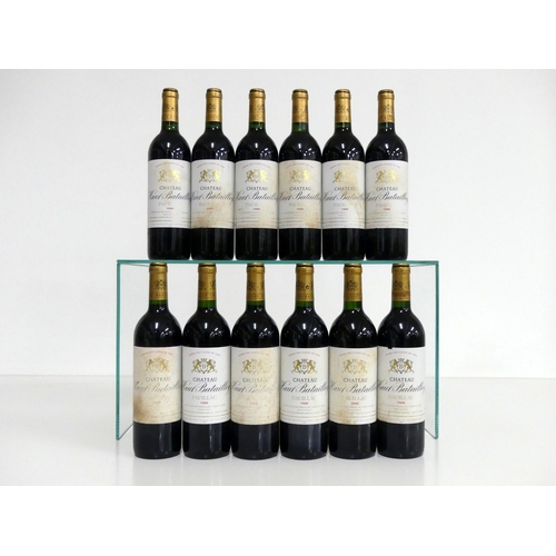368 - 12 bts Ch. Haut-Batailley 1996 Pauillac Grand Cru Classé 10 i.n, 2 vts, sl bs