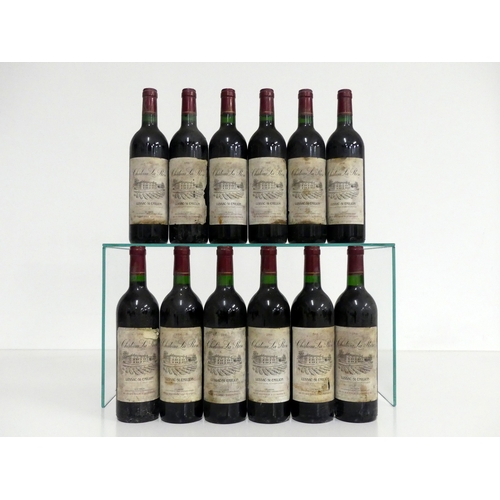 372 - 12 bts Ch. La Rose 1996 Lussac-St-Émilion i.n, bs