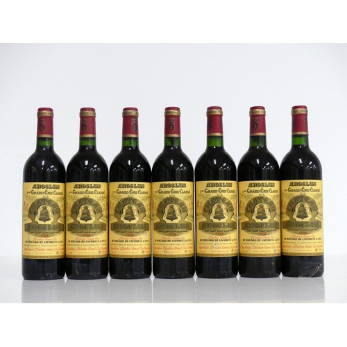 377 - 7 bts Ch. Angelus 1998 owc (12 bt) - split lid St-Émilion 1er Cru Grand Cru Classé i.n, vsl bs