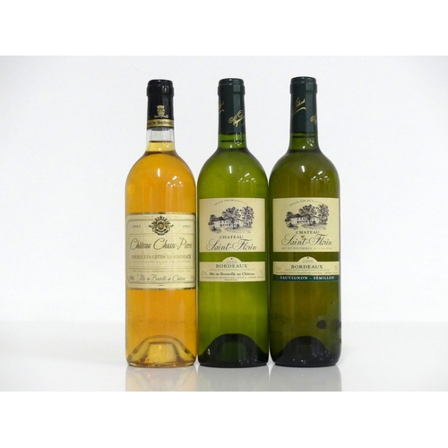 381 - 1 bt Ch. Chasse-Pierre Premières Côtes de Bordeaux 1998 i.n, sl bs 1 bt Ch. Florin 2005 Bordeaux i.n... 