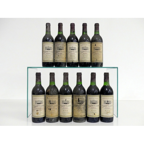 392 - 11 bts Vilarzeil Tradition Fitou Sélection Spéciale 1995 2 i.n, 9 vts, bs, vsl cdl
