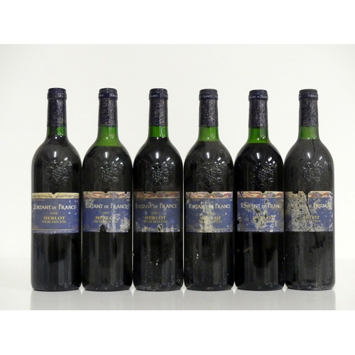 393 - 1 bt Fortant de France Merlot 1996 V de P d'Oc i.n, bs 3 bts Fortant de France Merlot 1997 V de P d'... 