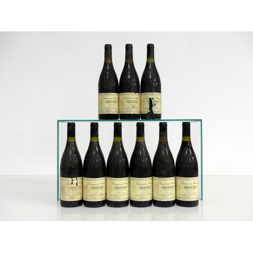 397 - 8 bts Gigondas V.V. Dom de Boissan 1995  7 i.n, 1 vts, bs, vsl cdl 1 bt Gigondas V.V. Dom de Boissan... 