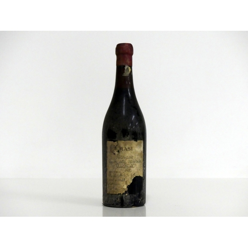 404 - 1 bt Masi Recioto  della Valpolicella Amarone 1980 Mazzano us, bs, cdl, torn label
