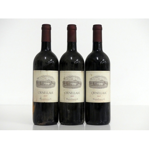 405 - 3 bts Ornellaia Vino da Tavola di Toscana 1994 i.n, bs