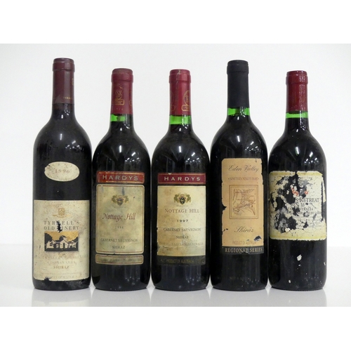 411 - 1 bt Tyrells Old Winery Shiraz 1996 Hunter Valley/McLaren Vale i.n, bs, vsl cdl 1 bt Hardys Nottage ... 