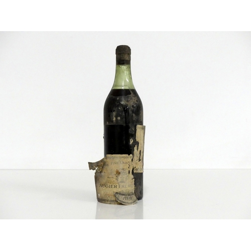 418 - 1 bt Augier Frères Very Fine Old Cognac 1878 vsl bs, pt dis loose labels