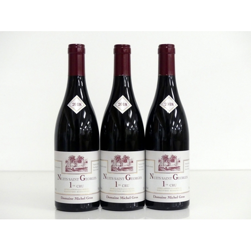 264 - 3 bts Nuits-St-Georges 1er Cru 2018 Dom Michel Gros