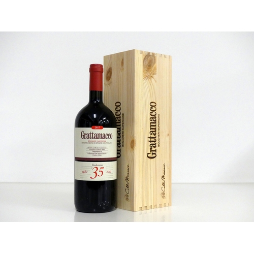 280 - 1 magnum Grattamacco Bolgheri Superiore 2017 owc 35th Vintage Anniversary
