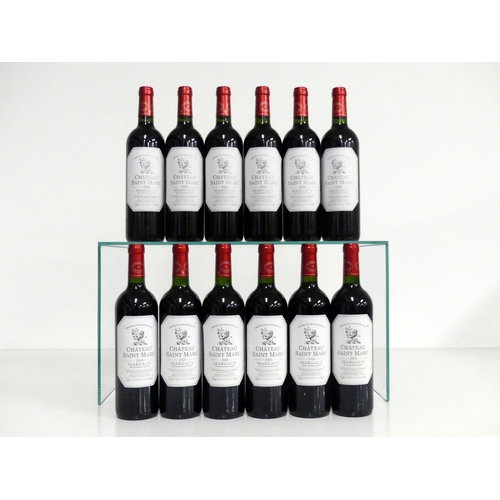 287 - 12 bts Ch. Saint-Marc 2005 owc - pt lid Margaux 6 i.n, 6 vts