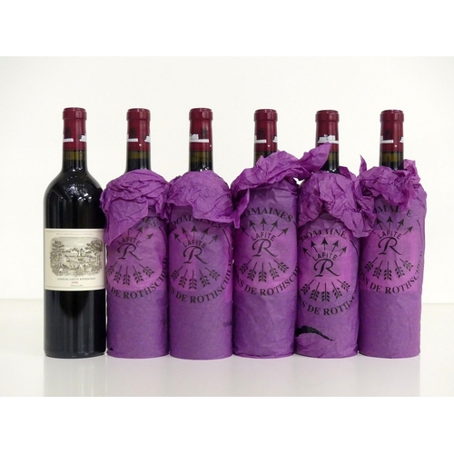 575 - 6 bts Ch. Lafite 2006 owc Pauillac 1er Grand Cru Classé 2 hf/i.n, , 4 i.n,  OT