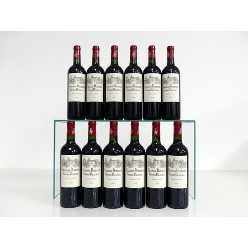 579 - 12 bts Ch. Dutruch Grand Poujeaux 2008 owc Moulis-En-Médoc