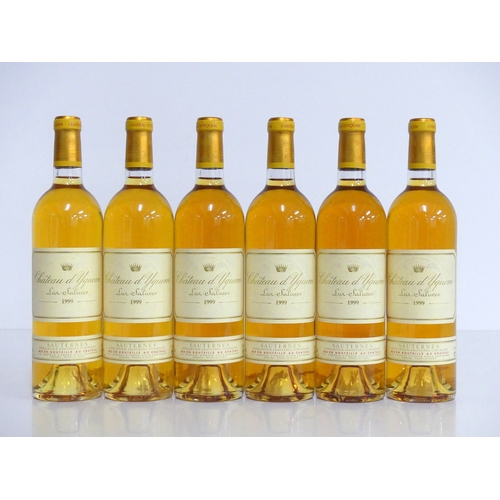 652 - 6 bts Ch. D'Yquem 1999 owc Sauternes 1er Grand Cru Classé i.n, OT