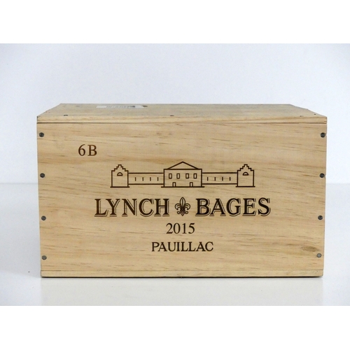 27 - 6 bts Ch. Lynch Bages 2015  owc Pauillac Grand Cru Classé