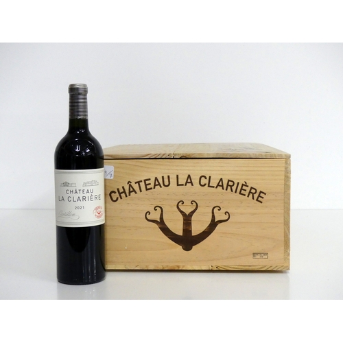 77 - 12 bts Ch. La Clarière 2021 owc Laithwaite Castillon  Côtes de Bordeaux