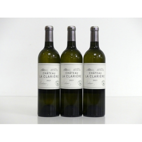81 - 3 bts Ch. La Clarière Bordeaux (Blanc) 2021