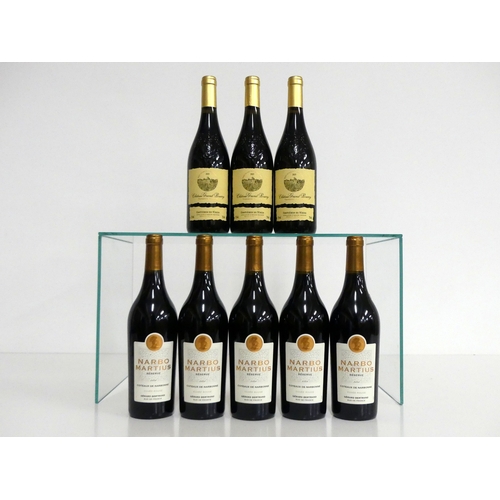 88 - 5 bts Narbo Martius Réserve Cuvée Rouge Coteaux de Narbonne 2020 Gérard Bertrand 3 bts Ch. Grand Bou... 