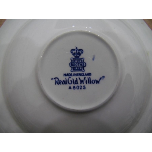 14 - Booths blue and white 'Willow' pattern pottery part tea service