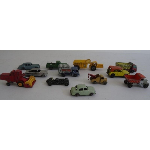 165 - Assortment of children's toys to include Matchbox by Lesney No.18 Field Car, 65 Combine Harvester, 1... 