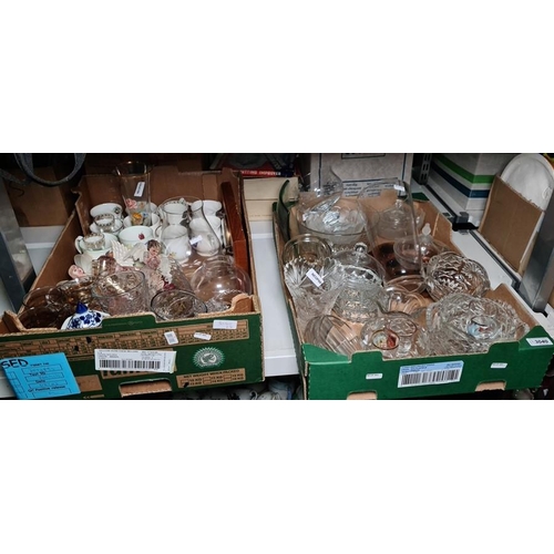 301 - Large quantity of glassware including vases, tumblers, sweetmeat dishes, assorted mugs, Christmas de... 